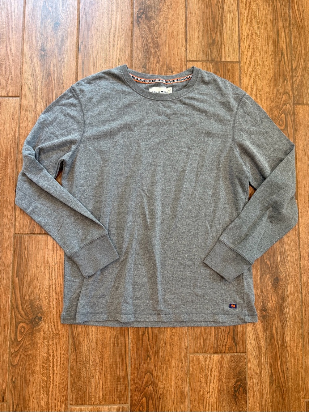 The Normal Brand Men's Gray Long-Sleeve thermal Crewneck / xl